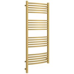 Полотенцесушитель электрический Сунержа Аркус 3.0, высота 120 см, ширина 50 см, диммер слева/справа, цвет матовое золото, 032-5704-1250/032-5705-1250