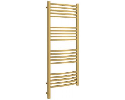 Полотенцесушитель электрический Сунержа Аркус 3.0, высота 120 см, ширина 50 см, диммер слева/справа, цвет матовое золото, 032-5704-1250/032-5705-1250