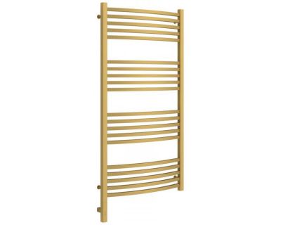 Полотенцесушитель электрический Сунержа Аркус 3.0, высота 120 см, ширина 60 см, диммер слева/справа, цвет матовое золото, 032-5704-1260/032-5705-1260