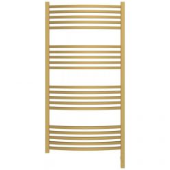 Полотенцесушитель электрический Сунержа Аркус 3.0, высота 120 см, ширина 60 см, диммер слева/справа, цвет матовое золото, 032-5704-1260/032-5705-1260