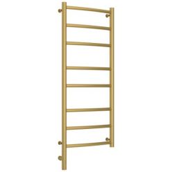 Полотенцесушитель электрический Сунержа Галант 3.0, высота 100 см, ширина 40 см, диммер слева/справа, цвет матовое золото, 032-5800-1040/032-5801-1040