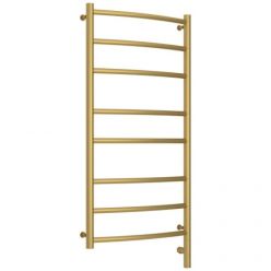 Полотенцесушитель электрический Сунержа Галант 3.0, высота 100 см, ширина 50 см, диммер слева/справа, цвет матовое золото, 032-5800-1050/032-5801-1050