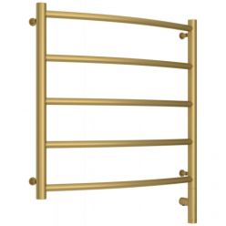 Полотенцесушитель электрический Сунержа Галант 3.0, высота 60 см, ширина 60 см, диммер слева/справа, цвет матовое золото, 032-5800-6060/032-5801-6060