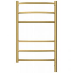 Полотенцесушитель электрический Сунержа Галант 3.0, высота 80 см, ширина 50 см, диммер слева/справа, цвет матовое золото, 032-5800-8050/032-5801-8050