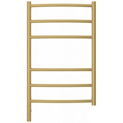 Полотенцесушитель электрический Сунержа Галант 3.0, высота 80 см, ширина 50 см, диммер слева/справа, цвет матовое золото, 032-5800-8050/032-5801-8050