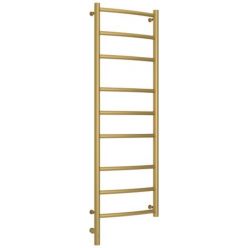 Полотенцесушитель электрический Сунержа Галант 3.0, высота 120 см, ширина 40 см, диммер слева/справа, цвет матовое золото, 032-5800-1240/032-5801-1240