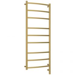 Полотенцесушитель электрический Сунержа Галант 3.0, высота 120 см, ширина 50 см, диммер слева/справа, цвет матовое золото, 032-5800-1250/032-5801-1250