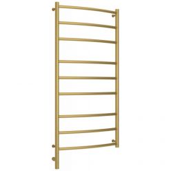 Полотенцесушитель электрический Сунержа Галант 3.0, высота 120 см, ширина 60 см, диммер слева/справа, цвет матовое золото, 032-5800-1260/032-5801-1260