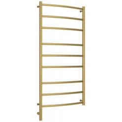 Полотенцесушитель электрический Сунержа Галант 3.0, высота 120 см, ширина 60 см, диммер слева/справа, цвет матовое золото, 032-5800-1260/032-5801-1260