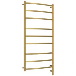 Полотенцесушитель электрический Сунержа Галант 3.0, высота 120 см, ширина 60 см, диммер слева/справа, цвет матовое золото, 032-5800-1260/032-5801-1260