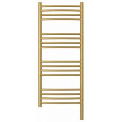 Полотенцесушитель электрический Сунержа Богема 3.0, высота 100 см, ширина 40 см, диммер слева/справа, цвет матовое золото, 032-5802-1040/032-5803-1040