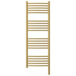 Полотенцесушитель электрический Сунержа Богема 3.0, высота 120 см, ширина 40 см, диммер слева/справа, цвет матовое золото, 032-5802-1240/032-5803-1240