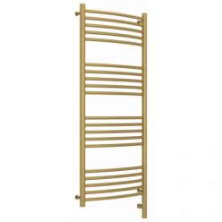 Полотенцесушитель электрический Сунержа Богема 3.0, высота 120 см, ширина 50 см, диммер слева/справа, цвет матовое золото, 032-5802-1250/032-5803-1250