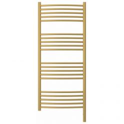 Полотенцесушитель электрический Сунержа Богема 3.0, высота 120 см, ширина 50 см, диммер слева/справа, цвет матовое золото, 032-5802-1250/032-5803-1250