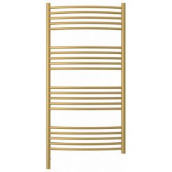 Полотенцесушитель электрический Сунержа Богема 3.0, высота 120 см, ширина 60 см, диммер слева/справа, цвет матовое золото, 032-5802-1260/032-5803-1260