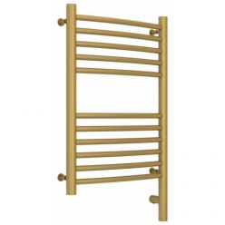 Полотенцесушитель электрический Сунержа Богема 3.0, высота 60 см, ширина 40 см, диммер слева/справа, цвет матовое золото, 032-5802-6040/032-5803-6040