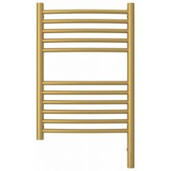 Полотенцесушитель электрический Сунержа Богема 3.0, высота 60 см, ширина 40 см, диммер слева/справа, цвет матовое золото, 032-5802-6040/032-5803-6040