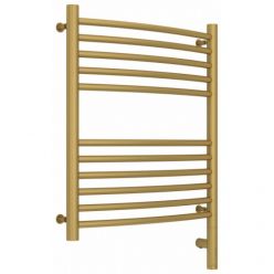 Полотенцесушитель электрический Сунержа Богема 3.0, высота 60 см, ширина 50 см, диммер слева/справа, цвет матовое золото, 032-5802-6050/032-5803-6050