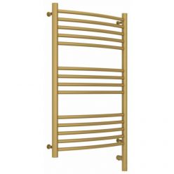 Полотенцесушитель электрический Сунержа Богема 3.0, высота 80 см, ширина 50 см, диммер слева/справа, цвет матовое золото, 032-5802-8050/032-5803-8050