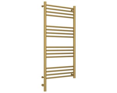 Полотенцесушитель электрический Сунержа Богема 3.0, высота 100 см, ширина 50 см, диммер слева/справа, цвет матовое золото, 032-5804-1050/032-5805-1050