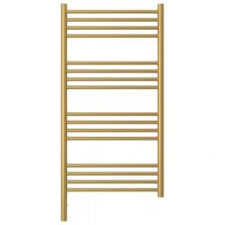 Полотенцесушитель электрический Сунержа Богема 3.0, высота 100 см, ширина 50 см, диммер слева/справа, цвет матовое золото, 032-5804-1050/032-5805-1050