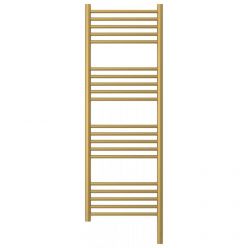 Полотенцесушитель электрический Сунержа Богема 3.0, высота 120 см, ширина 40 см, диммер слева/справа, цвет матовое золото, 032-5804-1240/032-5805-1240