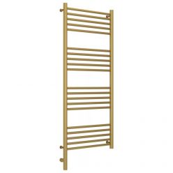 Полотенцесушитель электрический Сунержа Богема 3.0, высота 120 см, ширина 50 см, диммер слева/справа, цвет матовое золото, 032-5804-1250/032-5805-1250