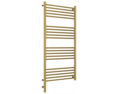 Полотенцесушитель электрический Сунержа Богема 3.0, высота 120 см, ширина 60 см, диммер слева/справа, цвет матовое золото, 032-5804-1260/032-5805-1260