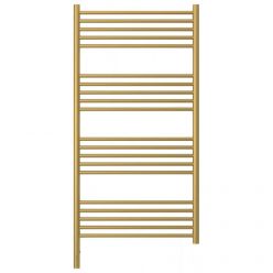 Полотенцесушитель электрический Сунержа Богема 3.0, высота 120 см, ширина 60 см, диммер слева/справа, цвет матовое золото, 032-5804-1260/032-5805-1260