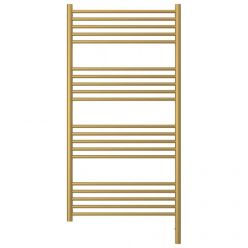 Полотенцесушитель электрический Сунержа Богема 3.0, высота 120 см, ширина 60 см, диммер слева/справа, цвет матовое золото, 032-5804-1260/032-5805-1260