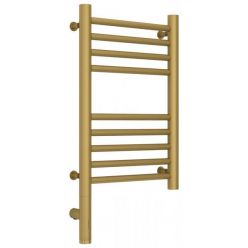 Полотенцесушитель электрический Сунержа Богема 3.0, высота 50 см, ширина 30 см, диммер слева/справа, цвет матовое золото, 032-5804-5030/032-5805-5030