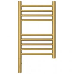 Полотенцесушитель электрический Сунержа Богема 3.0, высота 50 см, ширина 30 см, диммер слева/справа, цвет матовое золото, 032-5804-5030/032-5805-5030