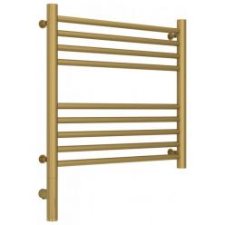 Полотенцесушитель электрический Сунержа Богема 3.0, высота 50 см, ширина 50 см, диммер слева/справа, цвет матовое золото, 032-5804-5050/032-5805-5050