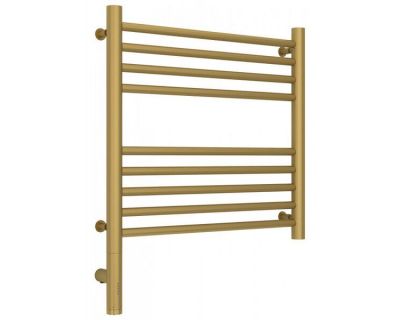 Полотенцесушитель электрический Сунержа Богема 3.0, высота 50 см, ширина 50 см, диммер слева/справа, цвет матовое золото, 032-5804-5050/032-5805-5050