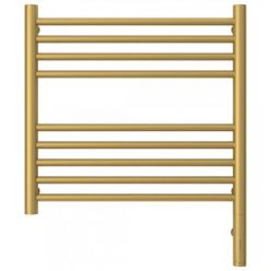 Полотенцесушитель электрический Сунержа Богема 3.0, высота 50 см, ширина 50 см, диммер слева/справа, цвет матовое золото, 032-5804-5050/032-5805-5050