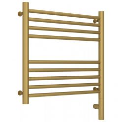 Полотенцесушитель электрический Сунержа Богема 3.0, высота 50 см, ширина 50 см, диммер слева/справа, цвет матовое золото, 032-5804-5050/032-5805-5050