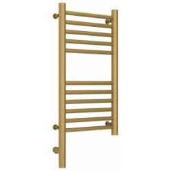 Полотенцесушитель электрический Сунержа Богема 3.0, высота 60 см, ширина 30 см, диммер слева/справа, цвет матовое золото, 032-5804-6030/032-5805-6030