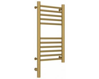 Полотенцесушитель электрический Сунержа Богема 3.0, высота 60 см, ширина 30 см, диммер слева/справа, цвет матовое золото, 032-5804-6030/032-5805-6030