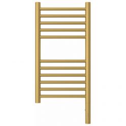 Полотенцесушитель электрический Сунержа Богема 3.0, высота 60 см, ширина 30 см, диммер слева/справа, цвет матовое золото, 032-5804-6030/032-5805-6030