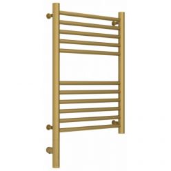 Полотенцесушитель электрический Сунержа Богема 3.0, высота 60 см, ширина 40 см, диммер слева/справа, цвет матовое золото, 032-5804-6040/032-5805-6040