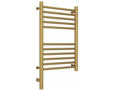 Полотенцесушитель электрический Сунержа Богема 3.0, высота 60 см, ширина 40 см, диммер слева/справа, цвет матовое золото, 032-5804-6040/032-5805-6040