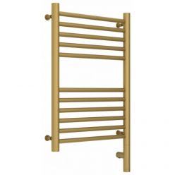 Полотенцесушитель электрический Сунержа Богема 3.0, высота 60 см, ширина 40 см, диммер слева/справа, цвет матовое золото, 032-5804-6040/032-5805-6040