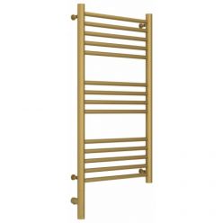 Полотенцесушитель электрический Сунержа Богема 3.0, высота 80 см, ширина 40 см, диммер слева/справа, цвет матовое золото, 032-5804-8040/032-5805-8040