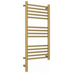 Полотенцесушитель электрический Сунержа Богема 3.0, высота 80 см, ширина 40 см, диммер слева/справа, цвет матовое золото, 032-5804-8040/032-5805-8040