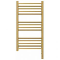 Полотенцесушитель электрический Сунержа Богема 3.0, высота 80 см, ширина 40 см, диммер слева/справа, цвет матовое золото, 032-5804-8040/032-5805-8040