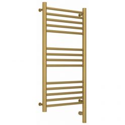 Полотенцесушитель электрический Сунержа Богема 3.0, высота 80 см, ширина 40 см, диммер слева/справа, цвет матовое золото, 032-5804-8040/032-5805-8040