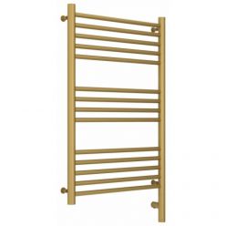 Полотенцесушитель электрический Сунержа Богема 3.0, высота 80 см, ширина 50 см, диммер слева/справа, цвет матовое золото, 032-5804-8050/032-5805-8050