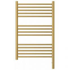 Полотенцесушитель электрический Сунержа Богема 3.0, высота 80 см, ширина 50 см, диммер слева/справа, цвет матовое золото, 032-5804-8050/032-5805-8050