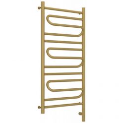 Полотенцесушитель электрический Сунержа Элегия 3.0, высота 100 см, ширина 50 см, диммер слева/справа, цвет матовое золото, 032-5818-1050/032-5819-1050