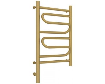 Полотенцесушитель электрический Сунержа Элегия 3.0, высота 60 см, ширина 40 см, диммер слева/справа, цвет матовое золото, 032-5818-6040/032-5819-6040